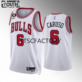 Chicago Bulls Alex Caruso 6 Nike 2022-23 Association Edition Valkoinen Lasten Pelipaidat Swingman